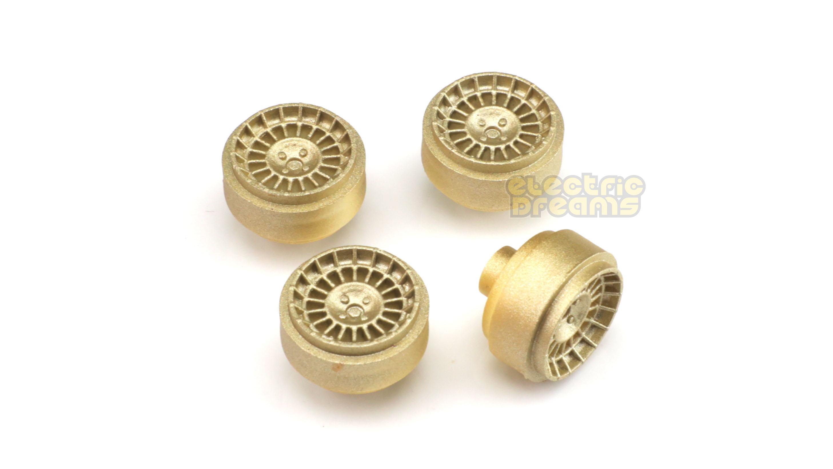 Team Slot 59042 - Pack of 4 Wheels - RS Maxi Gold Rears